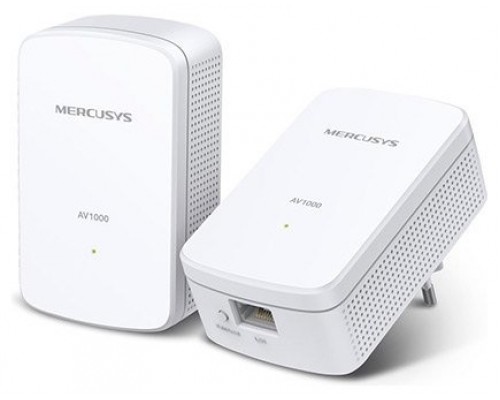 MERCUSYS 1000 MBPS HIGH-SPEED TRANSFER RATE - FAST AND STABLE TRANSMISSIONS WITH ADVANCED HOMEPLUG AV2 SUPER-FAST WIRED CONNECTION - A GIGABIT PORT PROVIDES HIGH-SPEED INTERNET TO PCS, IPTVS, AND GAME CONSOLES